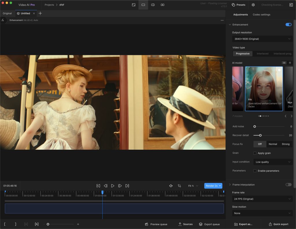 图片[1]-Topaz Video AI Pro v7.0.1 解锁版 For Mac（视频超清处理）
