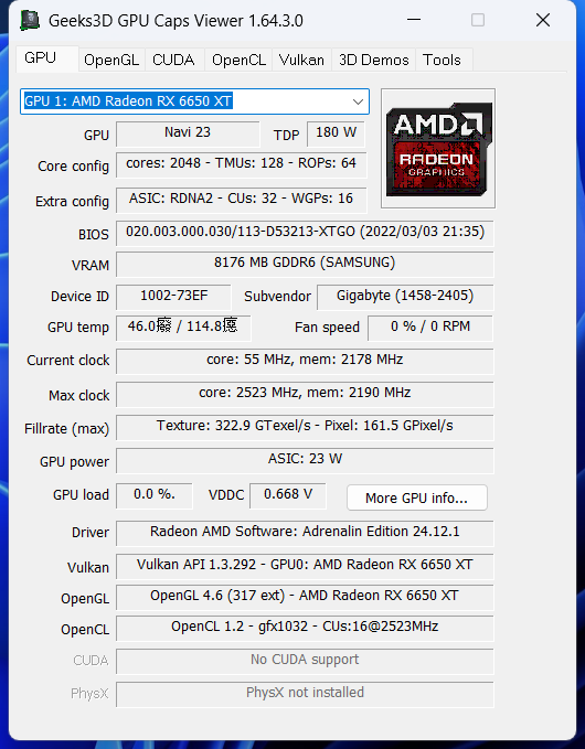 图片[1]-GPU Caps Viewer(显卡检测软件) v1.64.3.0 绿色版